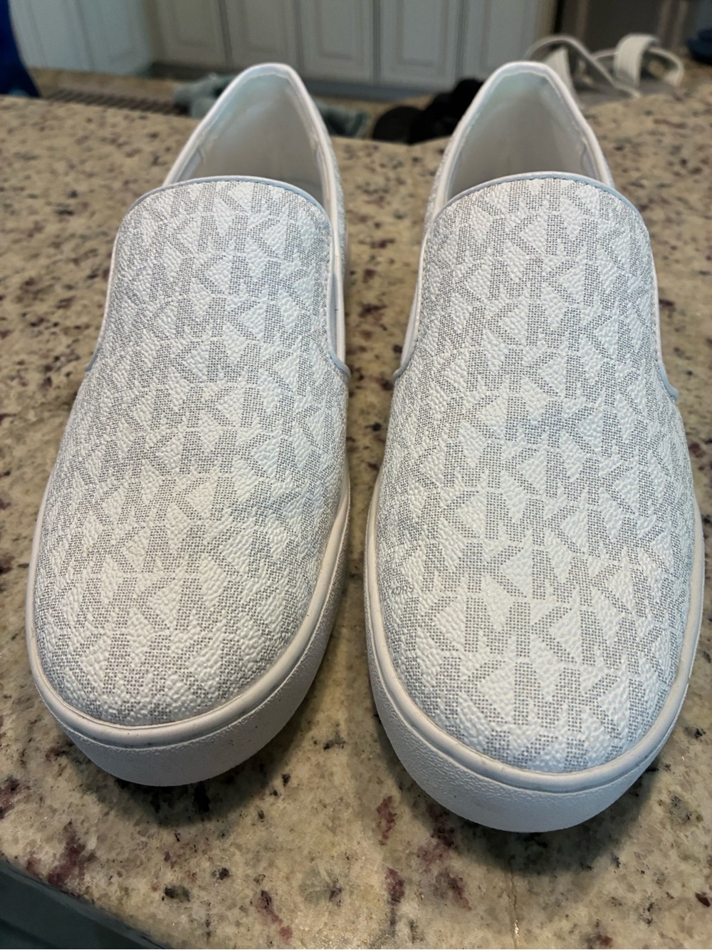 MICHAEL Michael Kors White Logo Insole Slip-On Sneakers - Picture 2 of 6
